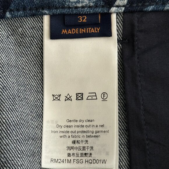 Louis Vuitton Blue Floral Monogram Jeans - Picture 4 of 8